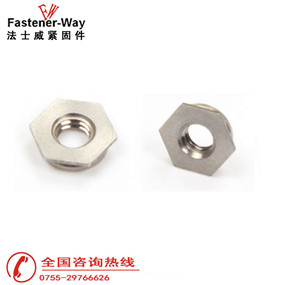 公制鑲?cè)肼菽庚R平螺母壓鉚件F-M3-1--F-M5-1&nbsp;