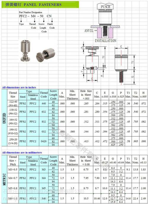 松不脫螺釘PFC2-PFS2壓鉚彈簧螺絲6_規(guī)格 松不脫螺釘PFC2-PFS2壓鉚彈簧螺絲6_規(guī)格