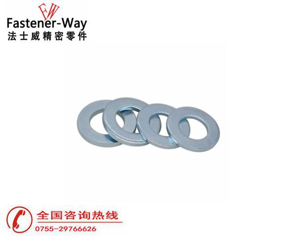 碳鋼DIN125鍍鋅平墊 鍍藍白鋅墊圈5 碳鋼DIN125鍍鋅平墊 鍍藍白鋅墊圈5